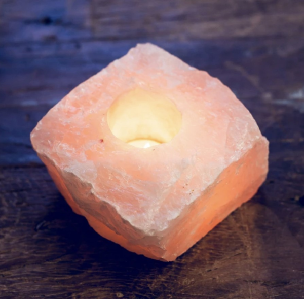 Rose Quartz Crystal Tealight