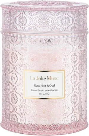 LA JOLIE MUSE Rose Noir & Oud Scented Candle