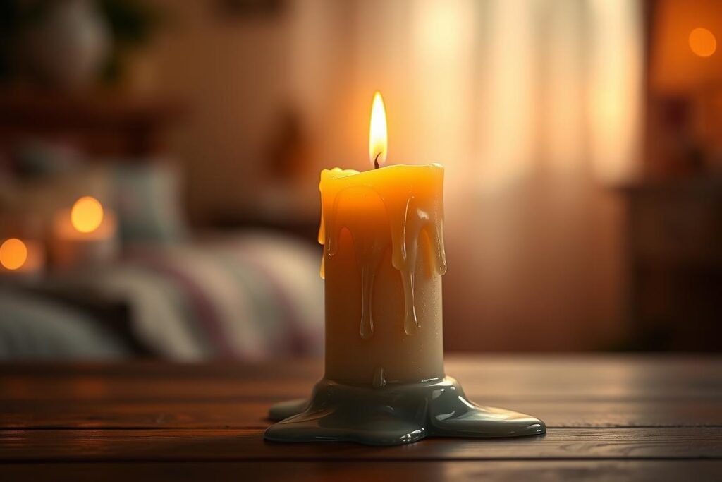 What does it mean when a candle cries?