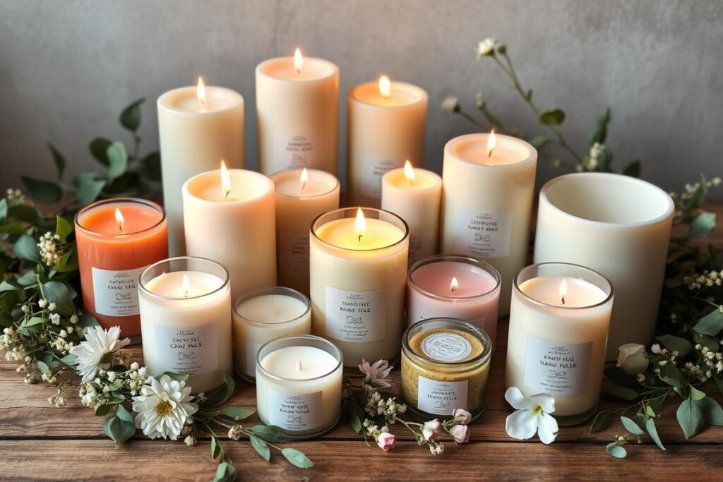 hand-poured organic candles